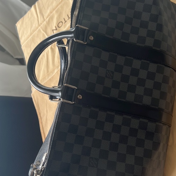 LOUIS VUITTON Keepall Bandouliere 45 N41418
Damier Graphite Canvas Boston Men's - Picture 4 of 4